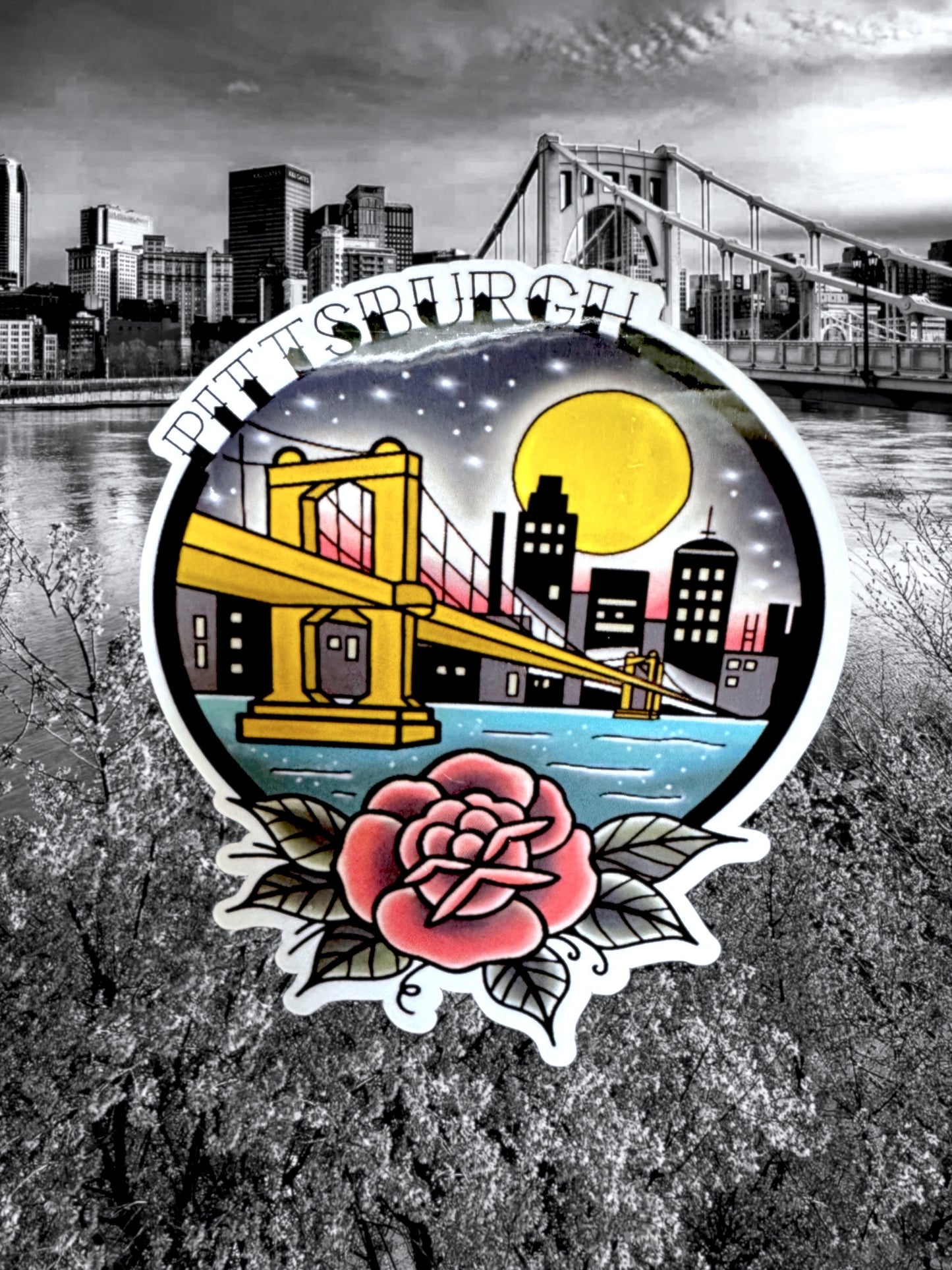 Pittsburgh Cityscape Sticker