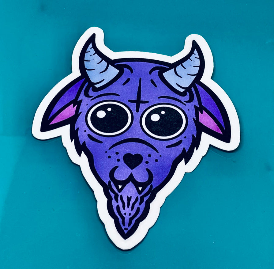 Baphomet Sticker. Cute Baphomet
