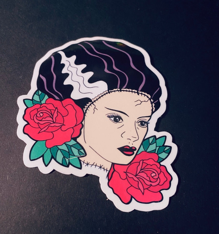 Bride of Frankenstein Sticker.