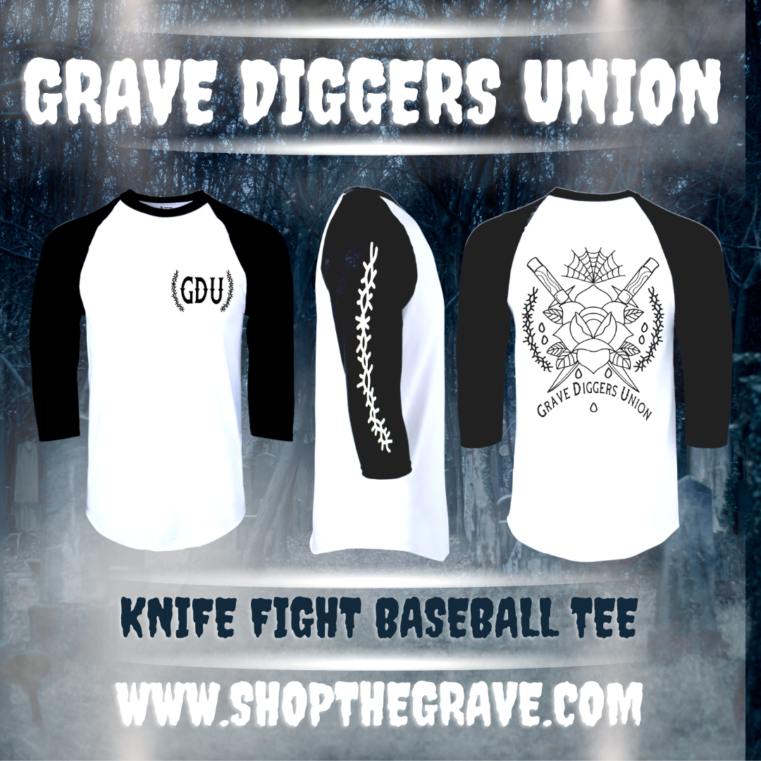 Knife Fight Baseball Tee