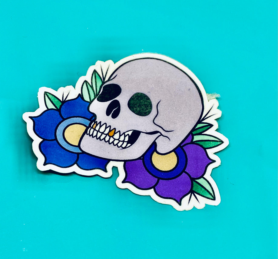 Skull Sticker.