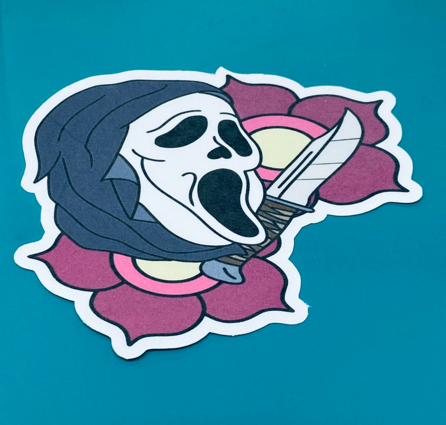 Ghost face Sticker.