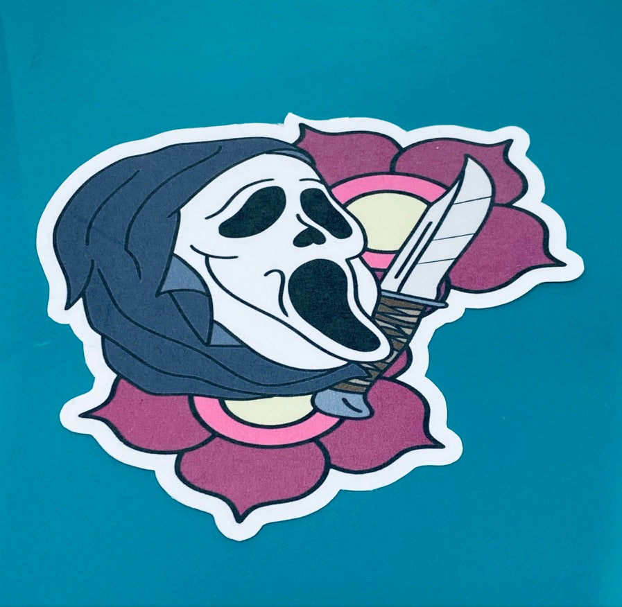 Ghost face Sticker.