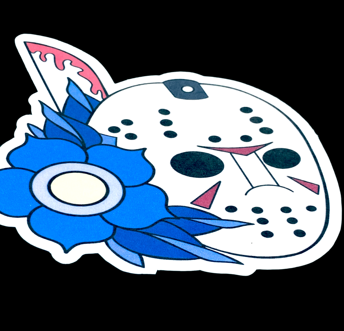 Jason Voorhees Sticker. Friday the 13th Sticker. Jason Sticker.