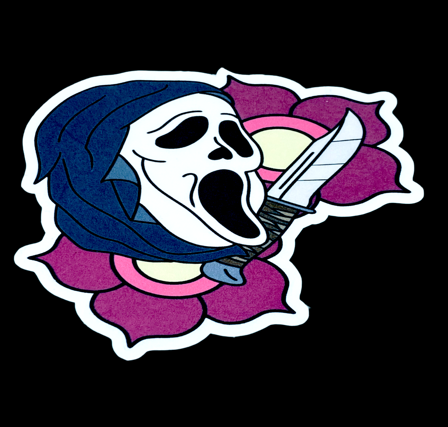 Ghost face Sticker.