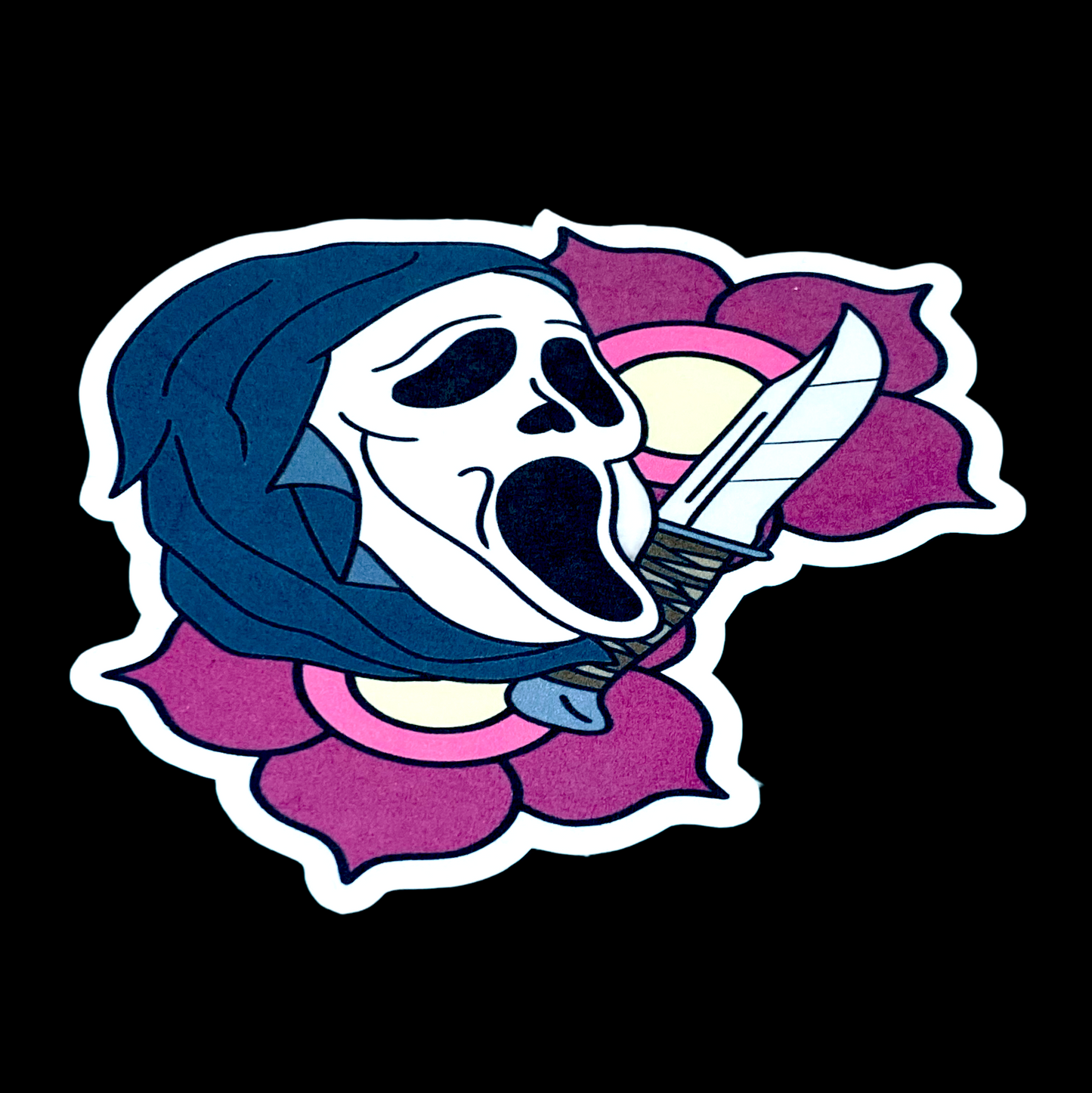 Ghost face Sticker.