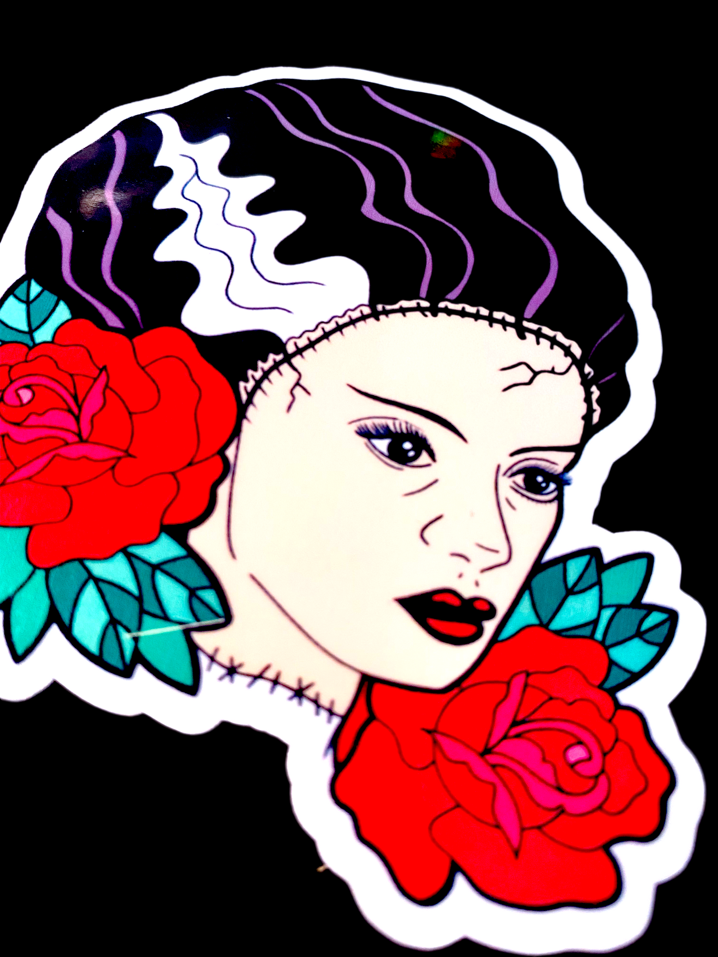 Bride of Frankenstein Sticker.