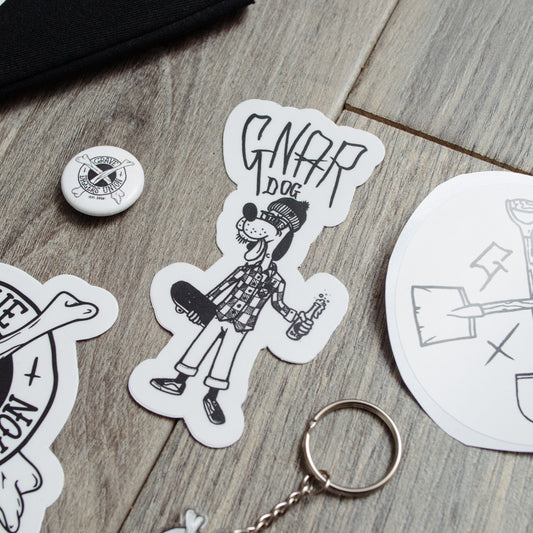 Gnar Dog Sticker.