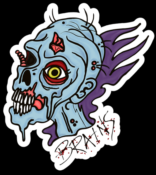 Brains Sticker