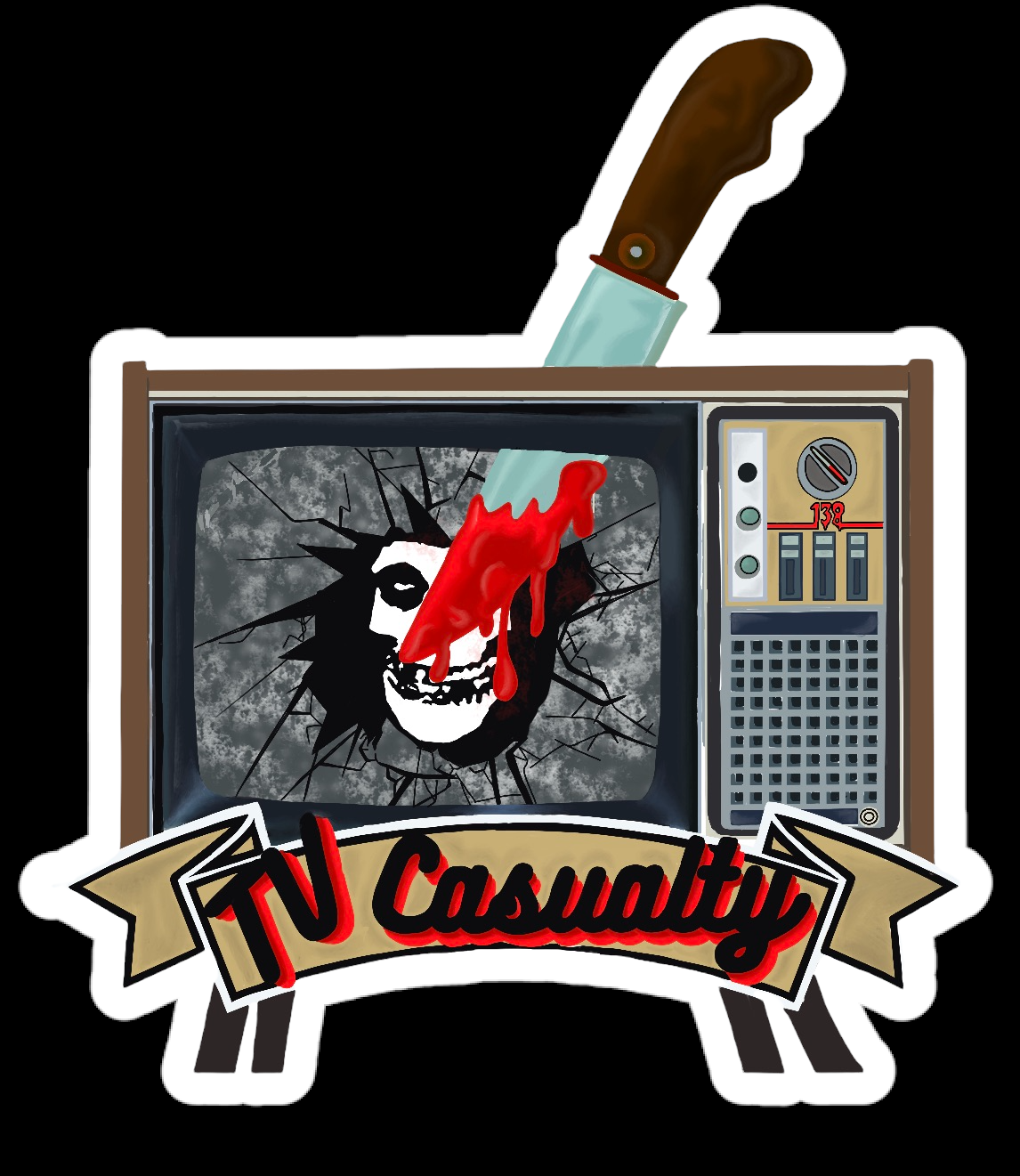 Misfits: TV Casualty Sticker